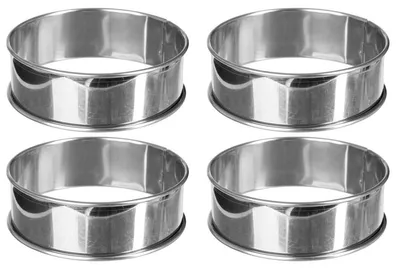 Produktbild von 4 tarteletteskreise aus edelstahl 9cm - 5 five simply smart