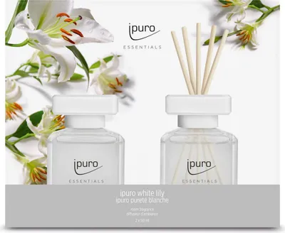 Produktbild von ipuro Essentials Raumduft white lily 2 x 50 ml
