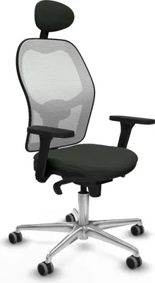 Produktbild von Bürostuhl mit Kopfstütze Jorquera Piqueras y Crespo 3D086G1 Schwarz