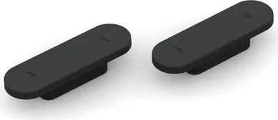 Produktbild von Türmagnet Magnotica Pro E, 73 x 22 mm, Abdeckkappe oval, Zamak schwarz