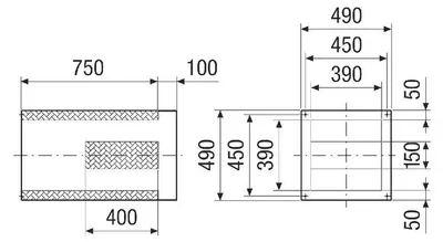 Produktbild von Sockelschalldämpfer SDVI 35 Nennweite 350, Sockelschalldämpfer von Maico - 0073.0036