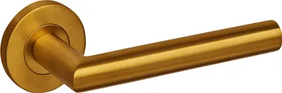 Immagine prodotto di Maniglia per porta Lavuzo Mantova oro opaco con rosone rotondo - per set