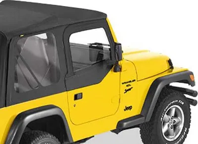 Zdjęcie produktu dla Zestaw okienek do drzwi półprzezroczystych Black Denim Jeep Wrangler TJ 96-06
