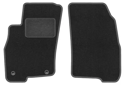Productafbeelding van Velours voormatten voor Fiat Grande Punto 2005-2009 (hatchback) – 2-delig, grafiet, op maat – Wielganizator LUX