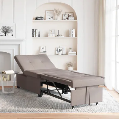 Produktbild von Schlafsofa 3-in-1 in Taupe, Design Möbel Schlafsofas Neu