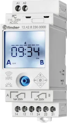 Produktbild von Finder 12 Series 12.A2 - Timer - kabellos - NFC