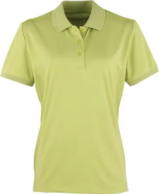 Produktbild von Premier Workwear PR616 | Damen Coolchecker Piqué Polo / ® - Farbe: Lime (ca. Pantone 382) - Größe: L