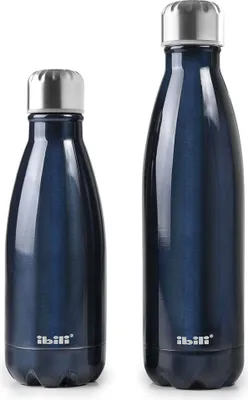 Immagine prodotto di Ibili 350ml Bottiglia thermos a doppia parete trasparente Taglia unica