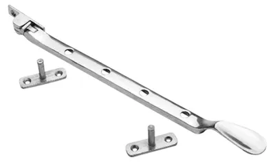Obrázok produktu pre Viktoriansky držiak okenných krídel, 250 mm, chrómový, biely
