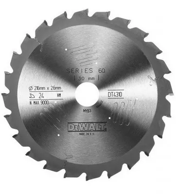 Produktbild von DEWALT Kreissägeblatt stat. 216/30mm 24 WZ DT4310-QZ