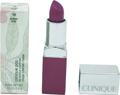 Zdjęcie produktu dla Clinique Pop Lip Colour + Primer, Fioletowy, Grape Pop, 1 kol., Nawilżający, Wygładzający, Kremowy, Ricinus Communis (Castor) Seed Oil, Diisostearyl Malate, Trioctyldodecyl Citrate, Lanolin Oil,...