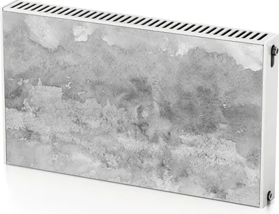 Produktbild von Grau – Magnetische Heizkörperabdeckung – 100x60 cm – Magnet Heizkörperabdeckung – 3D Würfel – Heizkörperverkleidung – Magnetische Wandverkleidung – Wetterfest