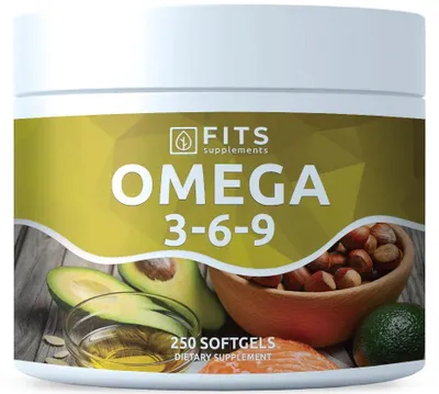 Obrázek produktu pro Omega 3-6-9 1000 mg, 250 měkkých tobolek