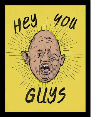 Obrázek produktu pro The Goonies - zarámovaný tisk "Hey You Guys" PM10360 (40 cm x 30 cm) (žlutá/černá)