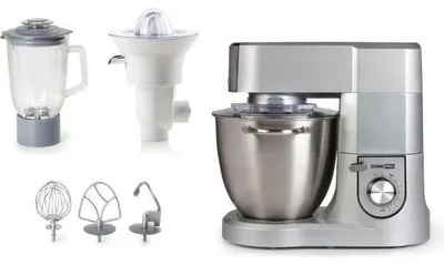 Produktbild von Domo DO 9079 KR KÃ1/4chenmaschine, Edelstahlgehäuse, 1500 Watt, 6,7 l Behälter, 9 Geschwindigkeiten