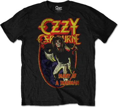 Produktbild von Ozzy Osbourne Diary of a Mad Man Black L T-Shirt