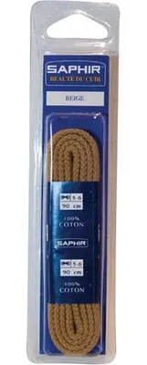 Produktbild von Schnürsenkel Cordelets 90cm Beige 1 Paar - Saphir