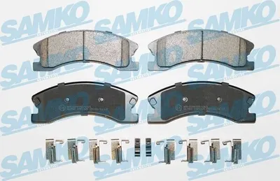 Produktbild von SAMKO Bremsbeläge Satz Vorne Bremsklötze für JEEP GRAND CHEROKEE II (WJ, WG) 5SP1365