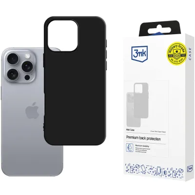 Produktbild von 3MK Matt Case iPhone 16 Pro Max 6,9" schwarz/schwarz Schutzhülle