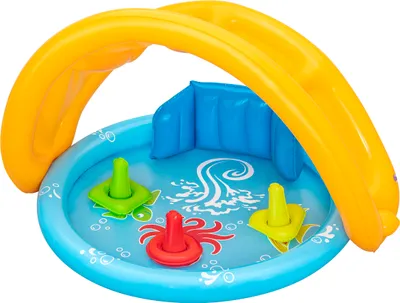 Produktbild von Bestway® Lil' SeaShapes™ Planschbecken mit Sonnenschutzdach 115 x 89 x 76 cm