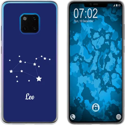 Produktbild von PhoneNatic Case kompatibel mit Huawei Mate 20 Pro Silikon-Hülle SternzeichenLeo M4