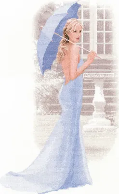 Immagine prodotto di Set per punto croce Heritage in tessuto contato "Chloe", schema contato, JLCO1469-E, 27x42,5cm