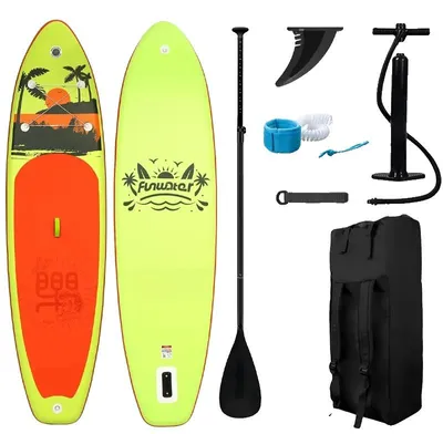 Obrázok produktu pre Nafukovacia doska na paddleboarding, s protišmykovou povrchovou úpravou, jednoduché nafukovanie, rozmer 335 x 84 x 15 cm