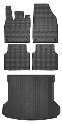 Produktbild von SolidPRO Gummifußmatten + Kofferraumwanne für Volkswagen ID.4 2020- 5-tlg – Wielganizator