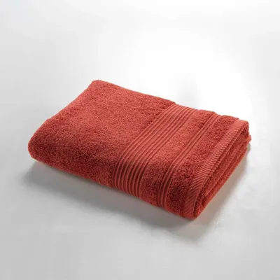 Image de Draps de bain - PROMO LINGE - Coton - 70x130 cm - Terracotta