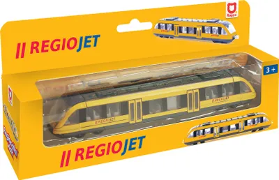 Zdjęcie produktu dla Metalowy pociąg regionalny Regiojet 17 cm