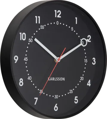 Produktbild von Karlsson - Fresco Wanduhr - Schwarz - Ø31,5cm