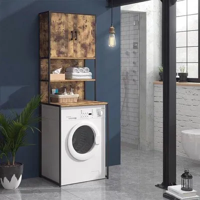 Produktbild von Badezimmerschrank mit Ablage für Waschmaschine und Toilette