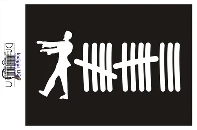 Produktbild von Aufkleber / Autoaufkleber - JDM / Die cut / Auto / OEM - Zombie1 - 210x100mm rot - Heckscheibe / Heckscheibenaufkleber