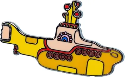 Produktbild von The Beatles - "Yellow Submarine" Abzeichen, Emaille TT769 (Einheitsgröße) (Gelb)