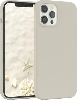 Produktbild von EAZY CASE Silikonhülle für Apple iPhone 12 Pro Max Silikon Backcover Schutz in Beige