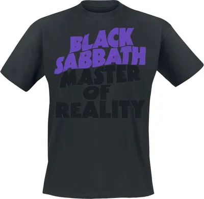 Produktbild von Black Sabbath T-Shirt Herren Master Of Reality Tracklist schwarz L
