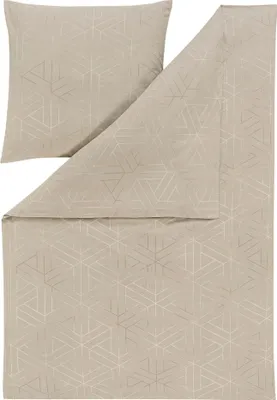 Produktbild von Estella Samt + Seide Flanell Bettwäsche 135x200 Tirolo natur beige Waben 5465-230