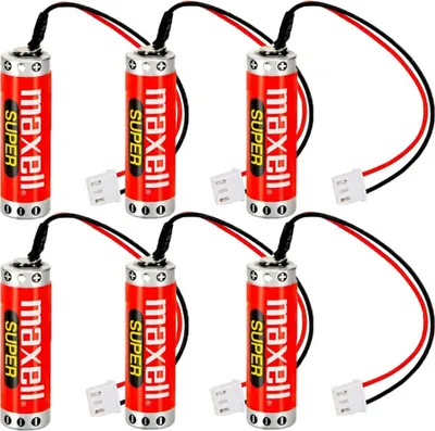 Image de 6 pièces MAXELL ER6C AA 3,6V 1800mAh pile PLC pour Mitsubishi FX F2-40BL