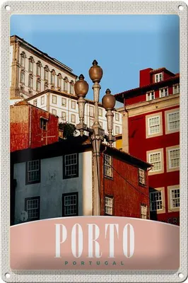Produktbild von Blechschild Reise 20x30cm Porto Portugal Europa Stadt Haus