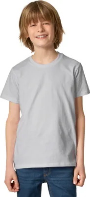 Produktbild von T-Shirt Kinder - hellgrau, 128 (8-10 Jahre)