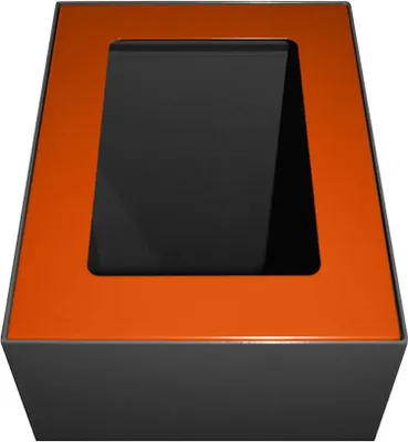 Produktbild von Deckel für modulare Abfalltrennanlage mit 60 Liter | HxBxT 2x25,5x33cm | Orange
