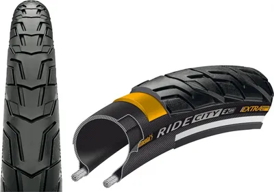 Produktbild von Continental Reifen Ride City 28x1.25 32-622 schwarz Reflex E-25 Draht - Draht...