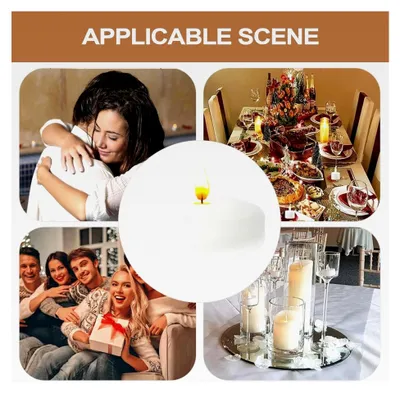 Produktbild von Hochzeitskerzen für Tischdekoration | Tischdeko für Valentinstag, Weihnachten, Partys und festliche Abendessen