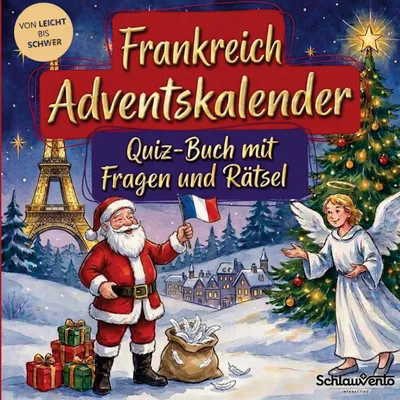Produktbild von Frankreich-Adventskalender: Quiz-Buch mit Fragen und Rätsel