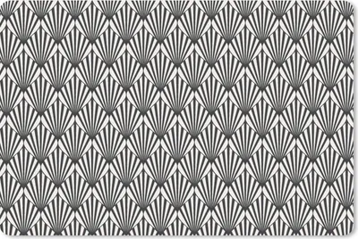 Produktbild von MuchoWow® Mauspad Mousepad Muster - Abstrakt - Schwarz - Jugendstil 27x18 cm - Mousepads - Maus Mat - Pad - Mausunterlage - Büroartikel - Desk Matten
