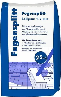 Produktbild von Fugensplitt Hellgrau 1-3 mm 25 kg