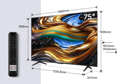 Immagine prodotto di TCL P79 Series Serie P7 Smart TV Nanotecnologia WCG 4K 75" 75P79B, Dolby - Atmos, Google TV
