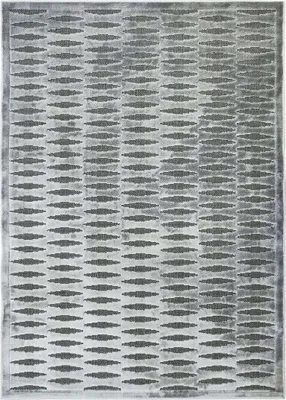 Immagine prodotto di Tappeto con motivo orizzontale a rilievo grigio 120x170