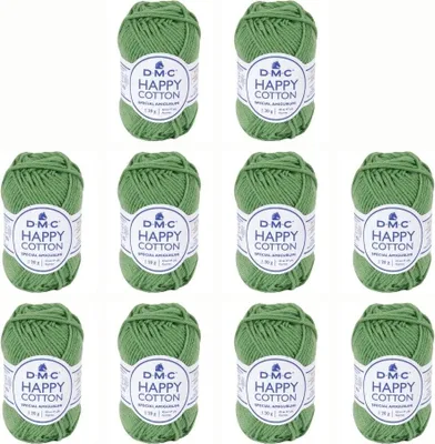 Immagine prodotto di 10x DMC Happy Cotone - filo morbido 100% cotone, 392, (Colore 780)