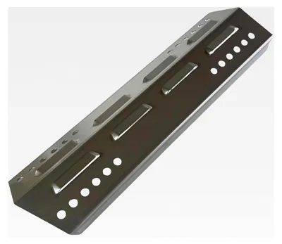 Produktbild von Edelstahl Brennerabdeckung für Enders Boston Black Pro 6K - (L x B) 38 x 10,5 cm - Qualität aus Deutschland
